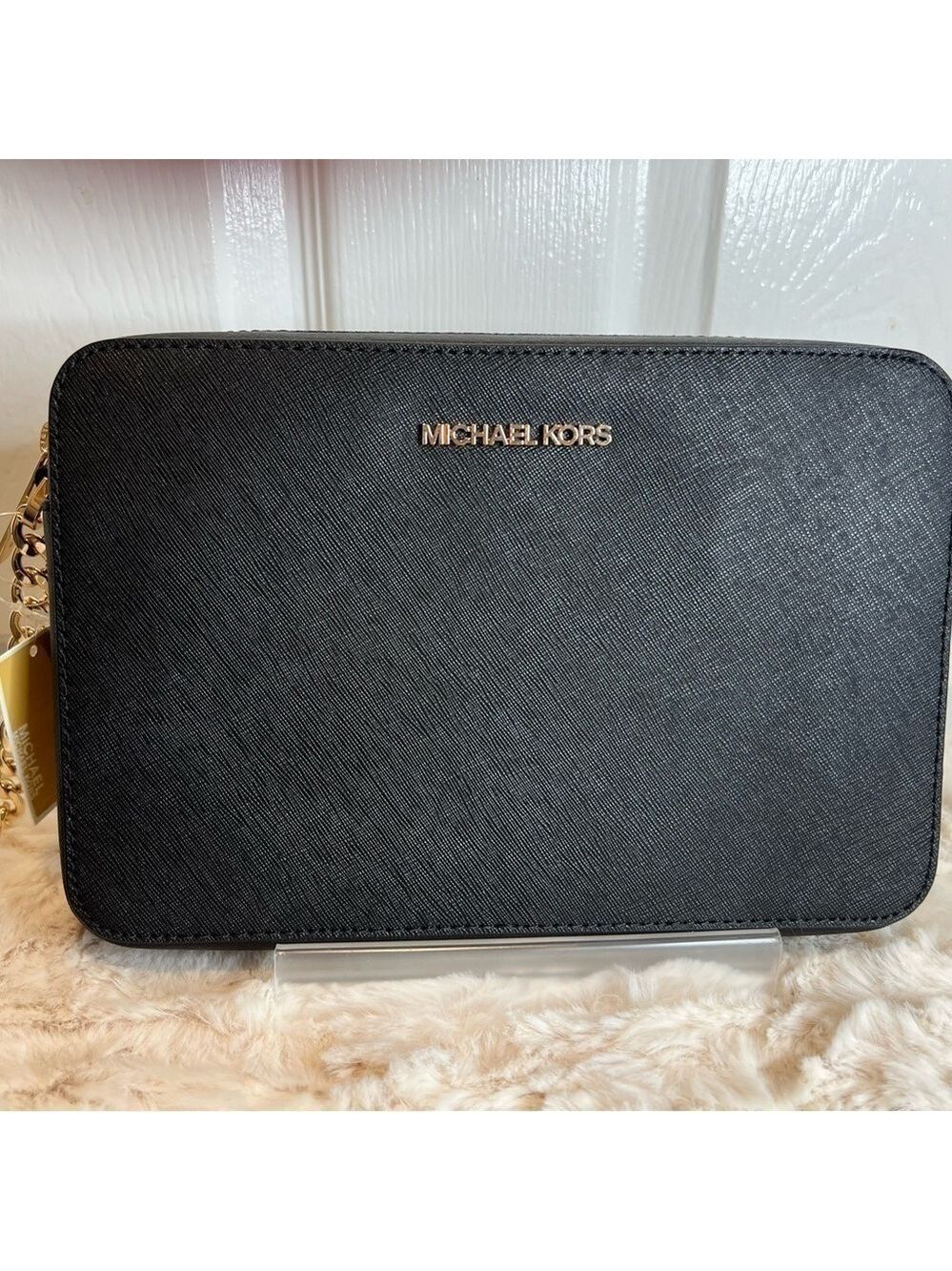 MICHAEL KORS WOMEN’s JETSET LARGE EAST WEST CROSSBODY. NEW WITH TAGS BLACK - Picture 5 of 12